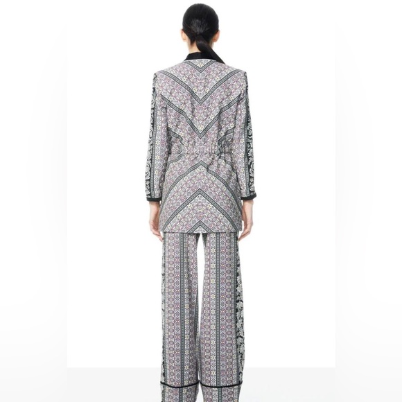 Brand New Alice + Olivia Lincoln Dream Piped Drawstring Blazer - Picture 9 of 12